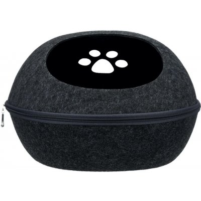 Trixie Plstěná jeskyně pelíšek Liva tmavě šedá 40 x 24 x 47 cm – Hledejceny.cz