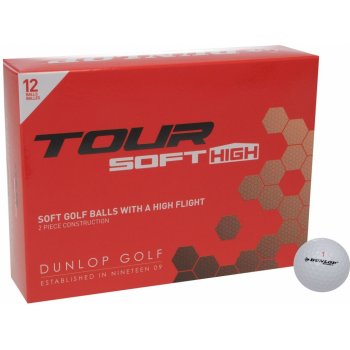 Dunlop 12 Pack Tour Soft High Golf Balls