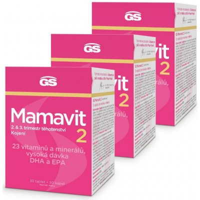 GS Mamavit 2 Těhotenství a kojení 90 tablet + 90 kapslí – Hledejceny.cz