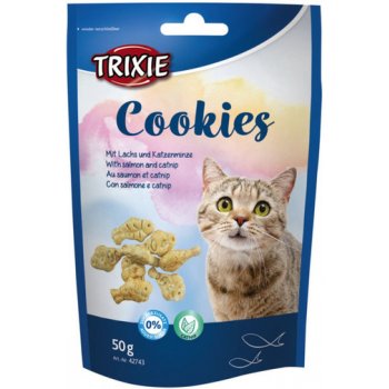 Trixie COOKIES s lososem & Catnipem 50 g