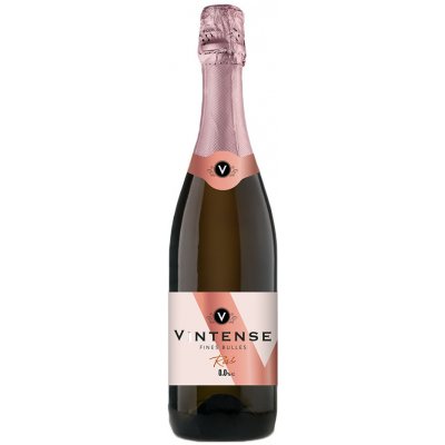 Vintense Víno šumiv. růž. Rosé nealko 0% 0,75 l (holá láhev) – Zboží Mobilmania