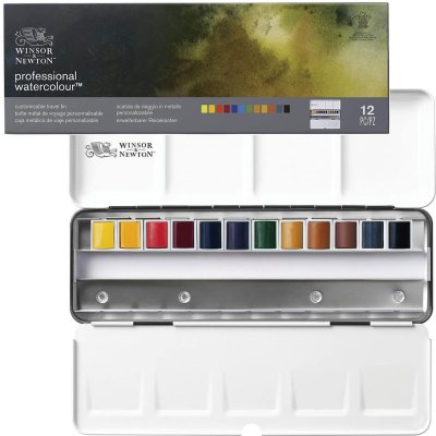 Winsor & Newton Professional Akvarelové barvy sada 12 ks – Zboží Dáma