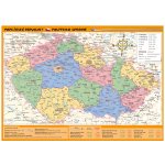 Mapa České republiky – zeměpisná a politicko-správní