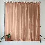 Linen Tales Cafe Creme závěs hnědá/růžová – Hledejceny.cz