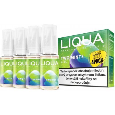 Ritchy Liqua Elements 4Pack Two mints 4 x 10 ml 6 mg – Hledejceny.cz