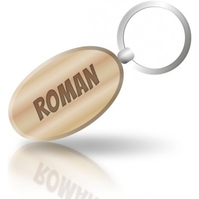 Přívěsek na klíče se jménem Roman