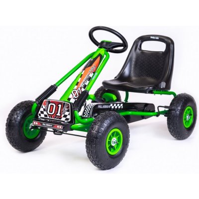 Go-kart Dětská šlapací motokára Baby Mix Razor zelená – Zboží Dáma