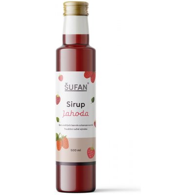 Šufan Jahodový sirup 0,5 l – Zboží Dáma