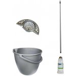 Promex Mopová souprava ovál Classic červená + mop EKO 120 x 37 cm mop 140 g plast kov bavlna – Zboží Dáma