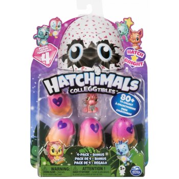 Spin Master Hatchimals ZÁŘÍCÍ ZVÍŘÁTKA ČTYŘBALENÍ S BONUSEM S4