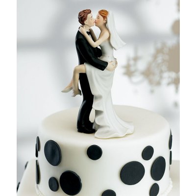 Weddingstar Figurka na svatební dort Líbající se novomanželé