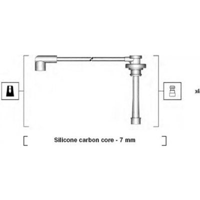 Sada kabelů pro zapalování MAGNETI MARELLI 941285030866 – Zboží Mobilmania