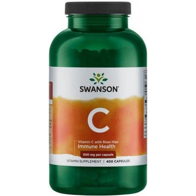 Swanson Vitamín C 500 mg s Šípkem 400 kapslí – Hledejceny.cz