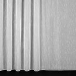 Mantis kusová záclona sablé STELLA 5344/10, žíhaná, vzor pršíčko, s řasicí páskou a olůvkem, jednobarevná bílá, výška 120 cm x šířka 250 cm (na okno) – Zboží Dáma