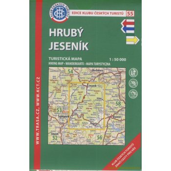 Soubor map 55 Hrubý Jeseník 1:50 000