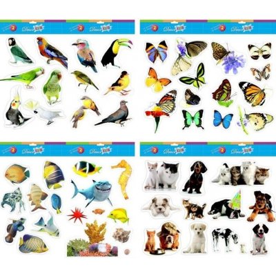 Samolepky Zvířátka 26x36cm - 2archy Rybičky – Sleviste.cz