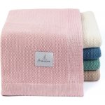 Mimilove dečka v úpletu rýžový vzor Pudrová růž – Zboží Mobilmania