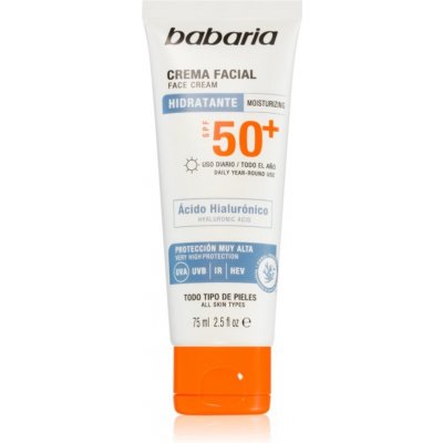 Babaria Sun Face opalovací krém na obličej SPF30 75 ml