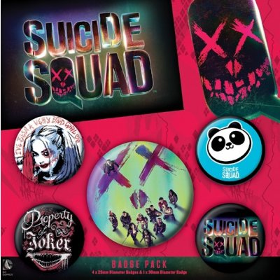 Set 5 placek Suicide Squad (Sebevražedný oddíl) 2