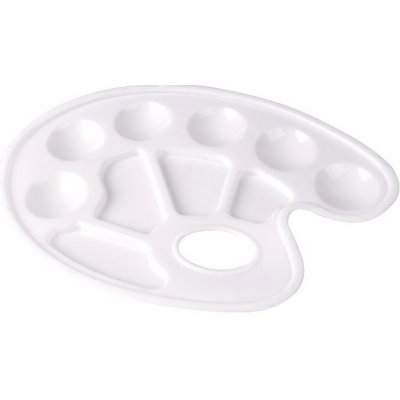 Plastová paleta na míchání barev COOL BY VICTORIA – 10 misek 22 × 16,5 cm – Zboží Dáma