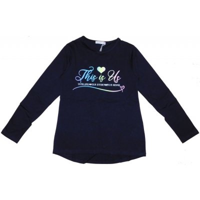 Kugo dívčí tričko dl r HC0750 černé – Sleviste.cz