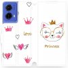 Pouzdro a kryt na mobilní telefon Motorola Mobiwear Motorola Moto G85 5G MH03S Kočička princess