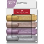 Faber-Castell Textliner 46 Metallic zvýrazňovač sada 4 barev 254674 – Zboží Mobilmania