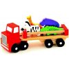 Auta, bagry, technika Wooden Toys Auto nákladní safari dřevěné 26,5 cm