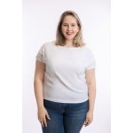 Tričko do gumy Violeta bílá – Zboží Dáma