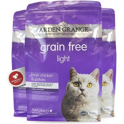 Arden Grange GF Cat Adult Light Fresh Chicken & Potato 2 kg