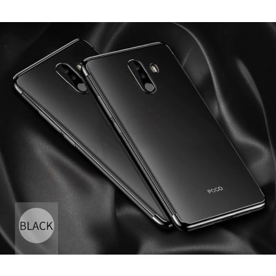 Pouzdro AC mobile Barevný Silikonový Xiaomi Pocophone F1 Černé – Zboží Mobilmania