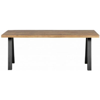 DEEEKHOORN Jídelní stůl TABLO Utrecht, 200 x 90 cm, mangové dřevo a černý kov, nohy A 373885-U – Zboží Mobilmania