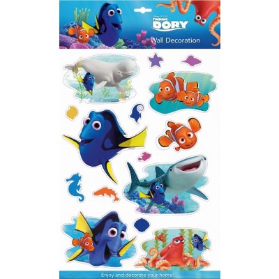 Room Decor Dětská samolepicí 3D dekorace Disney Hledá se Dory 09939 / Samolepka pro děti Nemo (40 x 29 cm) – Zboží Mobilmania