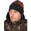 Rybářská kšiltovka, čepice, rukavice Fox Collection Beanie Black & Orange kulich