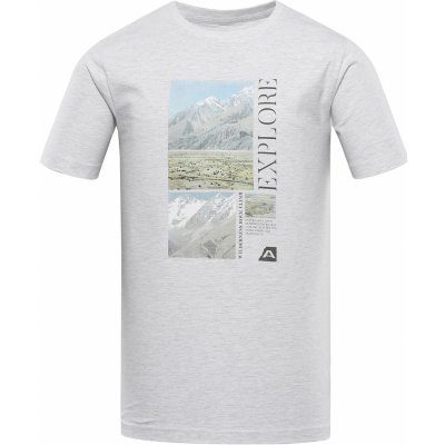 Alpine Pro GOREN pánské bavlněné triko bílá – Zboží Mobilmania