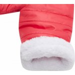 NEW BABY Zimní kojenecká kombinéza s kapucí a oušky New Baby Pumi red raspberry – Zboží Dáma