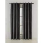 MKLuzkoviny.cz Sametové zatemňovací závěsy Cesar tmavě šedé - 140 x 250 cm (2ks) - kroužky – Sleviste.cz