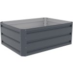 Rojaplast Vyvýšený záhon GB-B 80 x 60 x 30 cm plechový šedý – Zbozi.Blesk.cz