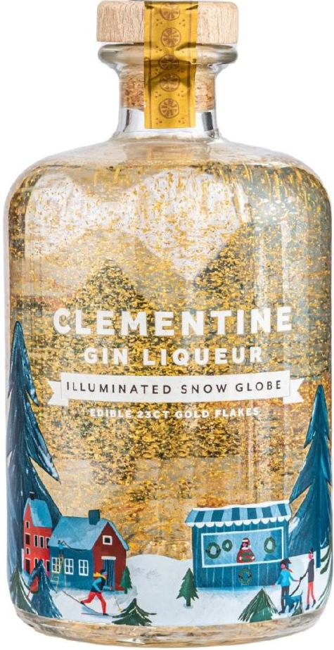 Clementine Gin Liqueur Snow Globe 20% 0,7 l (holá láhev)