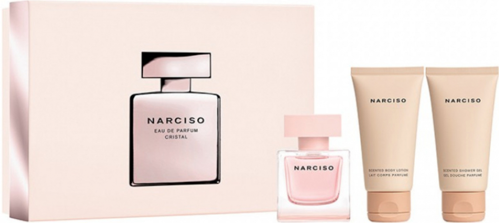 Narciso Rodriguez Narciso Eau de Parfum Cristal EDP 50 ml + tělové mléko 50 ml + sprchový gel 50 ml dárková sada