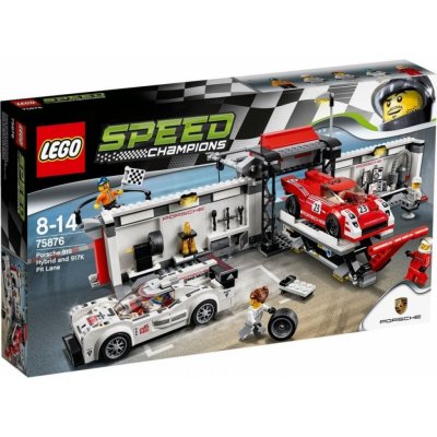 LEGO® Speed Champions 75876 Porsche 919 Hybrid a 917K ulička v boxech