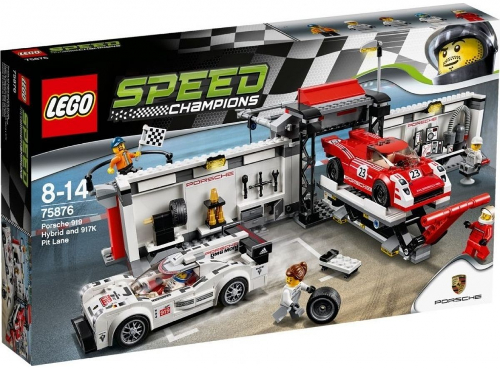 LEGO® Speed Champions 75876 Porsche 919 Hybrid a 917K ulička v boxech