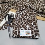 Moraviatex Balíček 1metr - Jednolíc elastický Modal/Elastan6% tisk Leopardí (0,38kg) – Zboží Dáma