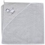 Ceba Baby Froté osuška s kapucí 100x100 cm Zebra celošedá – Zboží Dáma