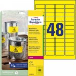 Avery Zweckform 20 listů, A4, žluté L6103-20 – Zboží Mobilmania