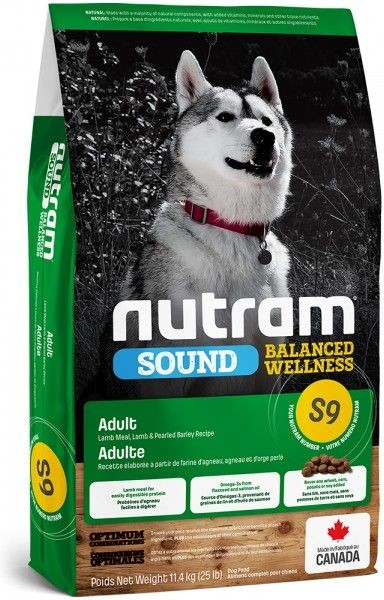 Nutram S9 Sound Adult Dog Lamb 11,4 kg