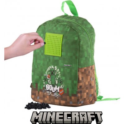 Teddies batoh Pixie Crew & Minecraft zelený/hnědý – Zboží Mobilmania