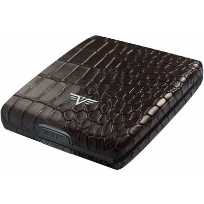 Tru Virtu Money & Cards Beluga leather Croco Brown – Zboží Živě