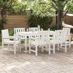 Omaxi 901835 Zahradní jídelní židle 6 ks Bílá 65.5 x 55.5 x 88cm Plast – Hledejceny.cz
