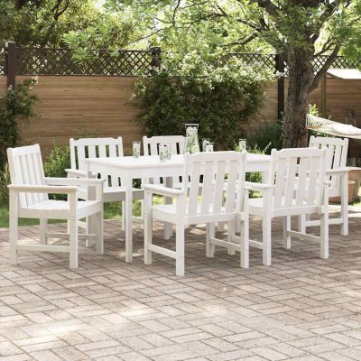 Omaxi 901835 Zahradní jídelní židle 6 ks Bílá 65.5 x 55.5 x 88cm Plast – Hledejceny.cz